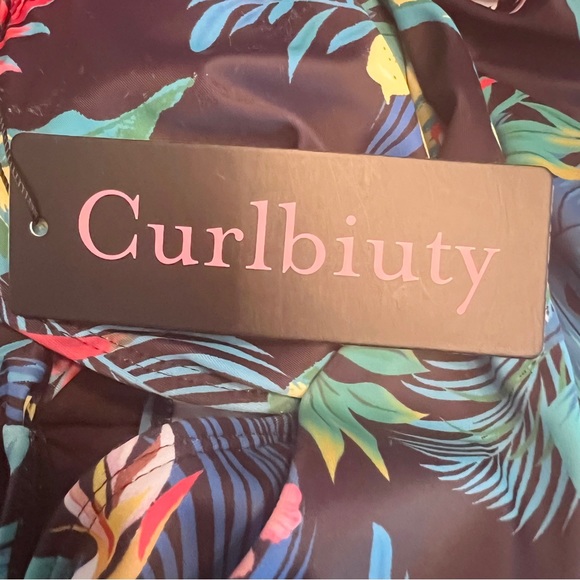 CURLBIUTY Tankini Swimsuit 2-Piece Modest Tummy Control Bathing Suit Swimwear SM - Picture 9 of 9